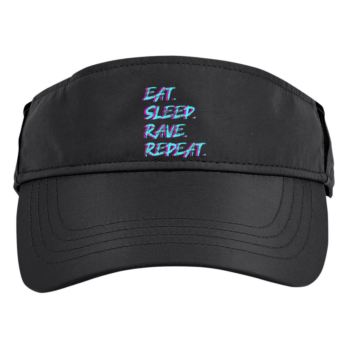 Eat Sleep Rave Repeat Adult Drive Performance Visor