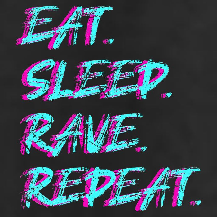 Eat Sleep Rave Repeat Adult Drive Performance Visor