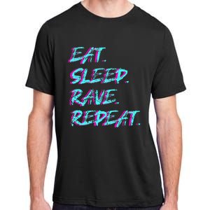 Eat Sleep Rave Repeat Adult ChromaSoft Performance T-Shirt