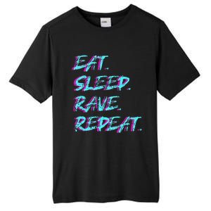 Eat Sleep Rave Repeat Tall Fusion ChromaSoft Performance T-Shirt