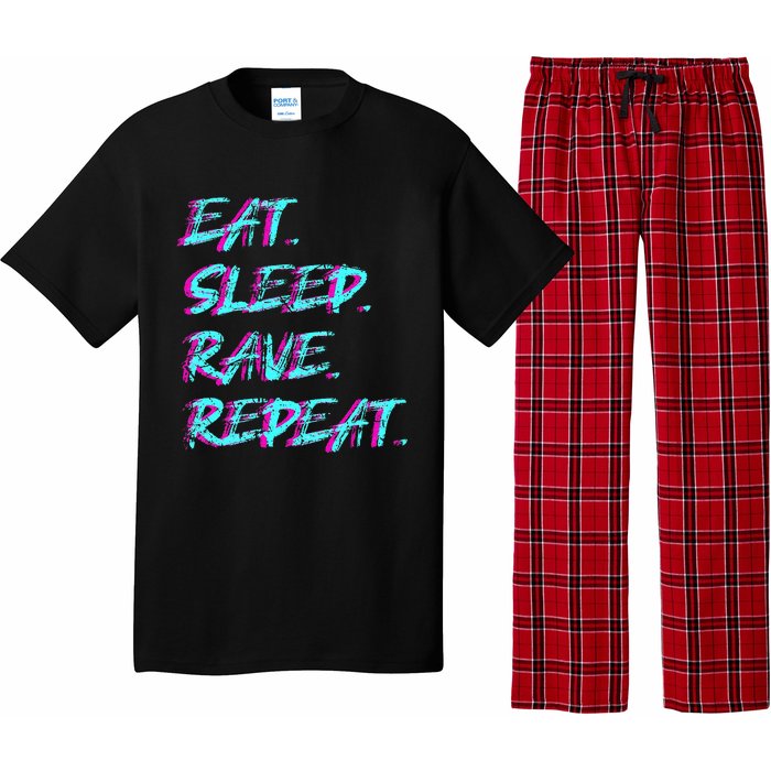 Eat Sleep Rave Repeat Pajama Set