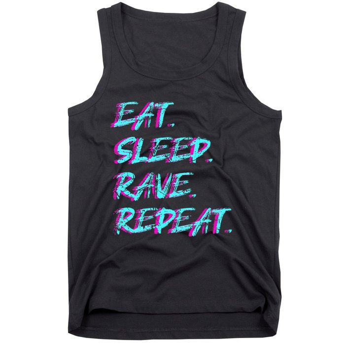 Eat Sleep Rave Repeat Tank Top