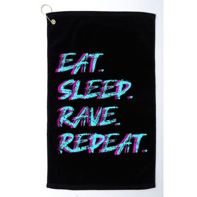 Eat Sleep Rave Repeat Golf Towel