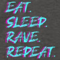 Eat Sleep Rave Repeat Vector Backpack