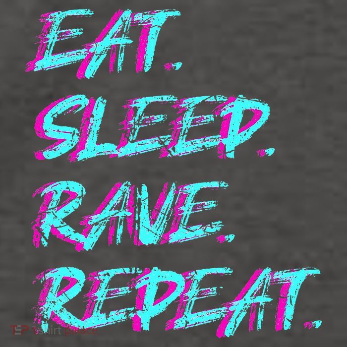 Eat Sleep Rave Repeat Vector Backpack