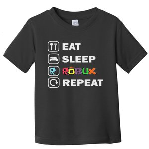 Eat Sleep Robux Repeat Noob And Professional Gamer Toddler T-Shirt