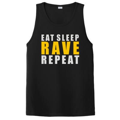 EAT SLEEP RAVE REPEAT PosiCharge Competitor Tank