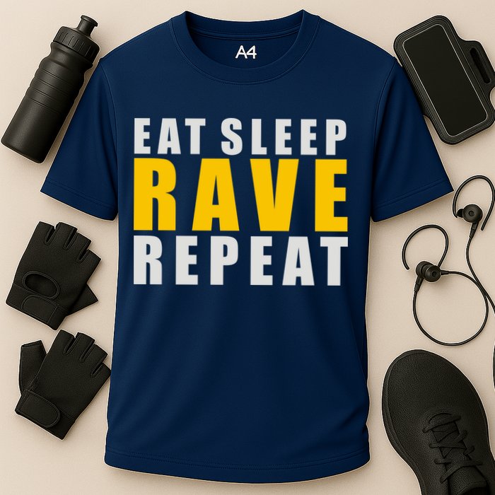EAT SLEEP RAVE REPEAT Cooling Performance Crew T-Shirt