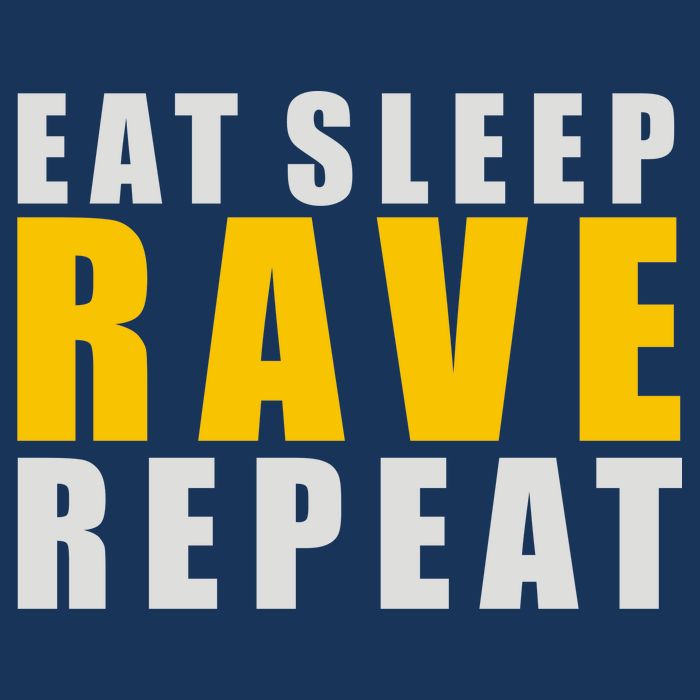 EAT SLEEP RAVE REPEAT Cooling Performance Crew T-Shirt