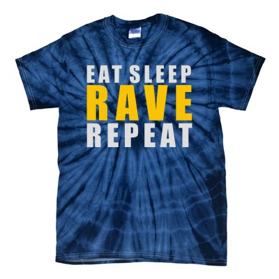 EAT SLEEP RAVE REPEAT Tie-Dye T-Shirt