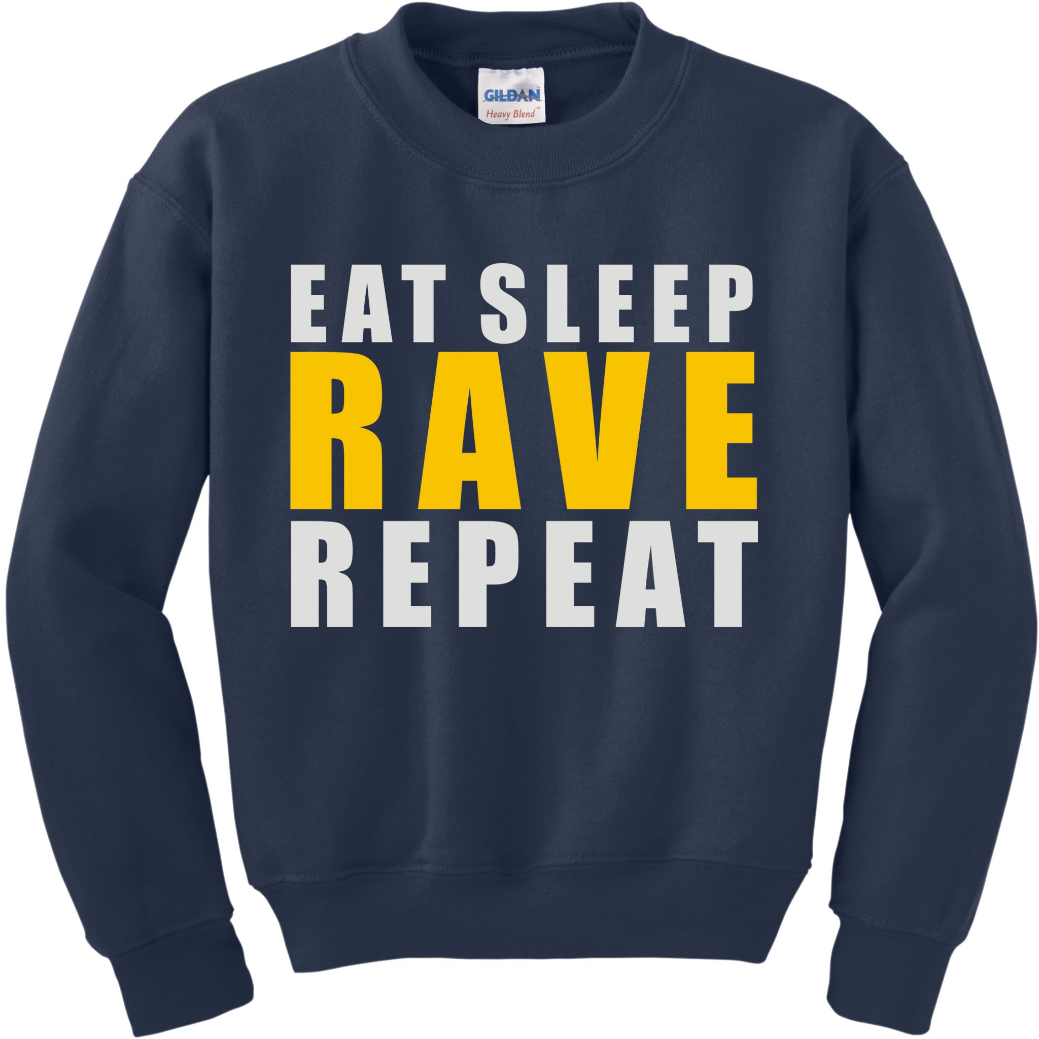 EAT SLEEP RAVE REPEAT Kids Sweatshirt