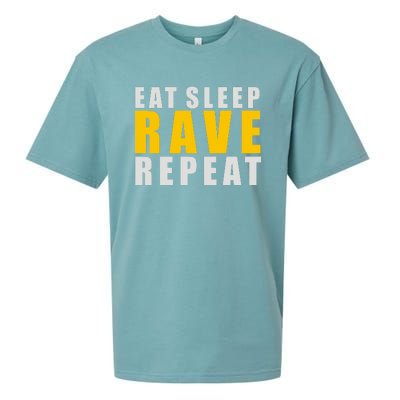 EAT SLEEP RAVE REPEAT Sueded Cloud Jersey T-Shirt