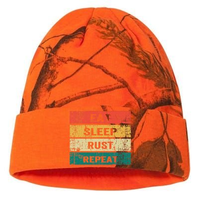 Eat Sleep Rust Repeat Funny Gaming Sports Meme Kati Licensed 12" Camo Beanie