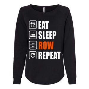 Eat Sleep Row Repeat Erg Rowing Crew Rowing Oar Row Crew Womens California Wash Sweatshirt