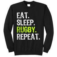 Eat Sleep Rugby Repeat Player Fan Lover Funny Sweatshirt