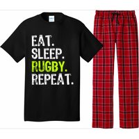 Eat Sleep Rugby Repeat Player Fan Lover Funny Pajama Set