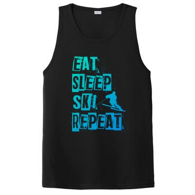 Eat Sleep Ski Repeat Gift PosiCharge Competitor Tank