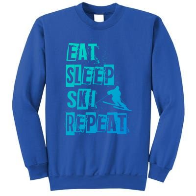 Eat Sleep Ski Repeat Gift Sweatshirt