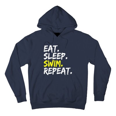 Eat Sleep Swim Repeat Water Sports Swim Outfit Hoodie