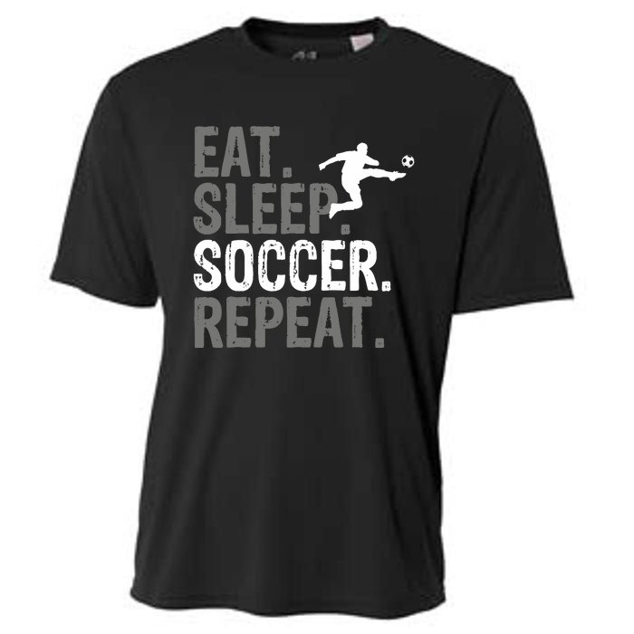 Eat Sleep Soccer Repeat Soccer Graphic Cooling Performance Crew T-Shirt