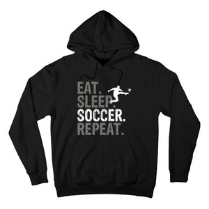 Eat Sleep Soccer Repeat Soccer Graphic Hoodie