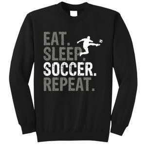 Eat Sleep Soccer Repeat Soccer Graphic Sweatshirt