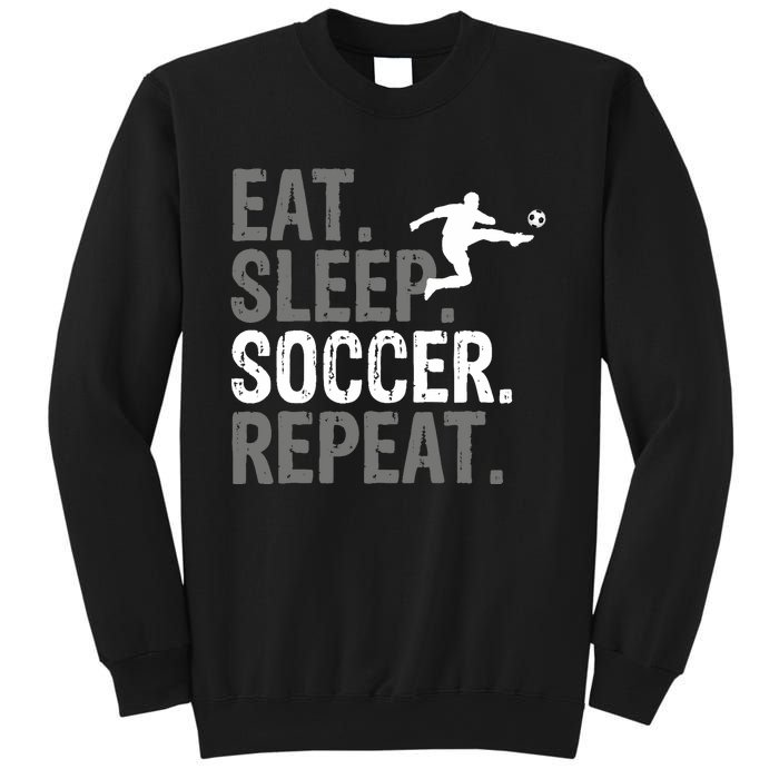 Eat Sleep Soccer Repeat Soccer Graphic Sweatshirt