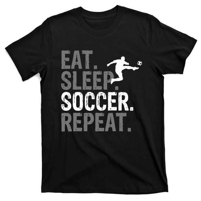 Eat Sleep Soccer Repeat Soccer Graphic T-Shirt