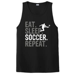 Eat Sleep Soccer Repeat Soccer Graphic PosiCharge Competitor Tank