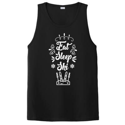 Eat Sleep Ski Skier Gift PosiCharge Competitor Tank