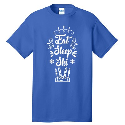 Eat Sleep Ski Skier Gift Tall T-Shirt