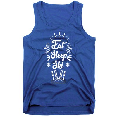 Eat Sleep Ski Skier Gift Tank Top