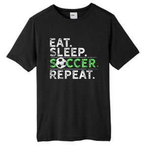 Eat Sleep Soccer Repeat For Soccer Player Coach Gift Tall Fusion ChromaSoft Performance T-Shirt