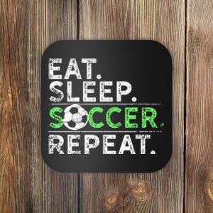 Eat Sleep Soccer Repeat For Soccer Player Coach Gift Coaster