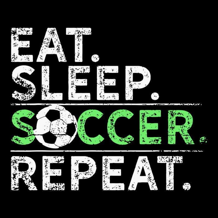 Eat Sleep Soccer Repeat For Soccer Player Coach Gift Drawstring Bag