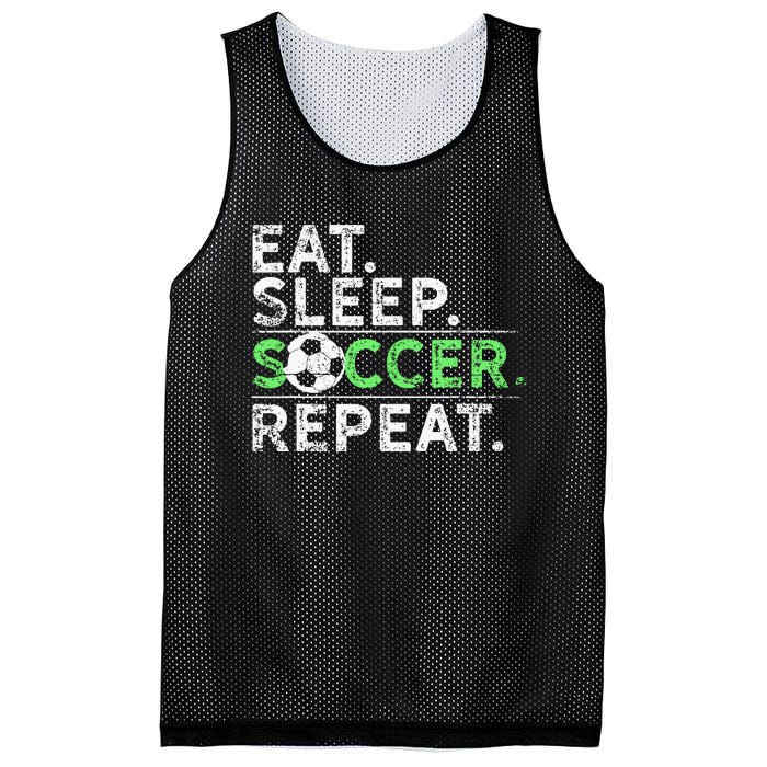 Eat Sleep Soccer Repeat For Soccer Player Coach Gift Mesh Reversible Basketball Jersey Tank