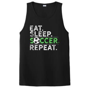 Eat Sleep Soccer Repeat For Soccer Player Coach Gift PosiCharge Competitor Tank