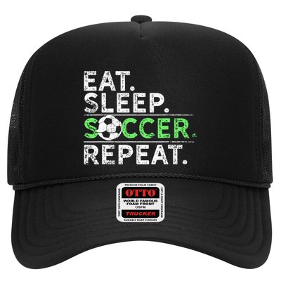 Eat Sleep Soccer Repeat For Soccer Player Coach Gift Trucker Hat