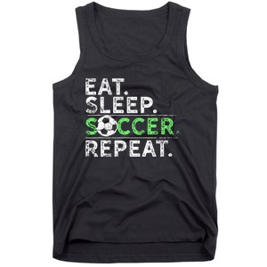 Eat Sleep Soccer Repeat For Soccer Player Coach Gift Tank Top