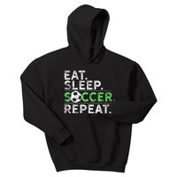 Eat Sleep Soccer Repeat For Soccer Player Coach Gift Kids Hoodie