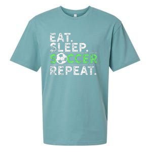 Eat Sleep Soccer Repeat For Soccer Player Coach Gift Sueded Cloud Jersey T-Shirt