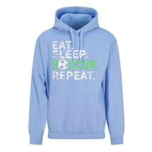 Eat Sleep Soccer Repeat For Soccer Player Coach Gift Unisex Surf Hoodie