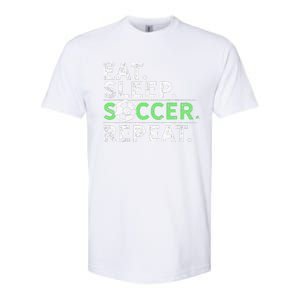 Eat Sleep Soccer Repeat For Soccer Player Coach Gift Softstyle CVC T-Shirt