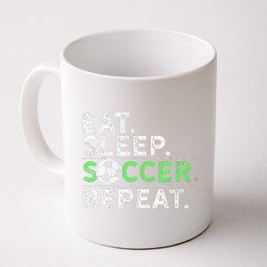 Eat Sleep Soccer Repeat For Soccer Player Coach Gift Coffee Mug