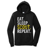 Eat Sleep Scout Repeat Gift Camping Backpacking Women's Pullover Hoodie