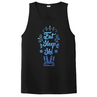 Eat Sleep Ski Skier Gift PosiCharge Competitor Tank