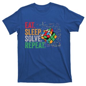 Eat Sleep Solve Repeat Math Speed Cubing Genie Cube Gift T-Shirt