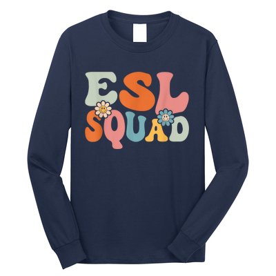 ESL Squad Shirt Funny Back To School Teachers Students Long Sleeve Shirt