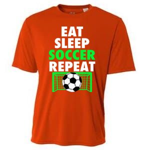 Eat Sleep Soccer Repeat Cool Soccer Lover Sport Player Tee Gift Cooling Performance Crew T-Shirt