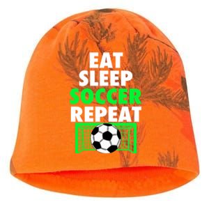 Eat Sleep Soccer Repeat Cool Soccer Lover Sport Player Tee Gift Kati - Camo Knit Beanie